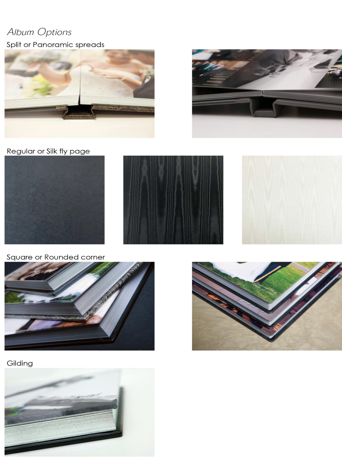Album Samples - Photography & Video